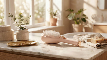 Flauschperle - Premium Haarbürste Selbstreinigend