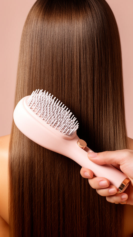 Flauschperle - Premium Haarbürste Selbstreinigend